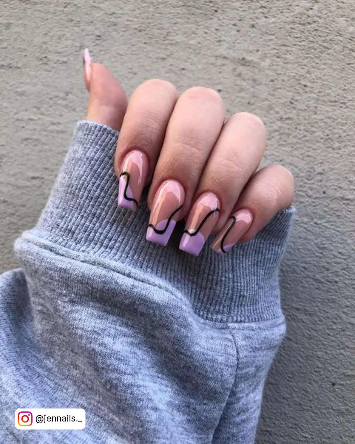 Fall Purple Nails