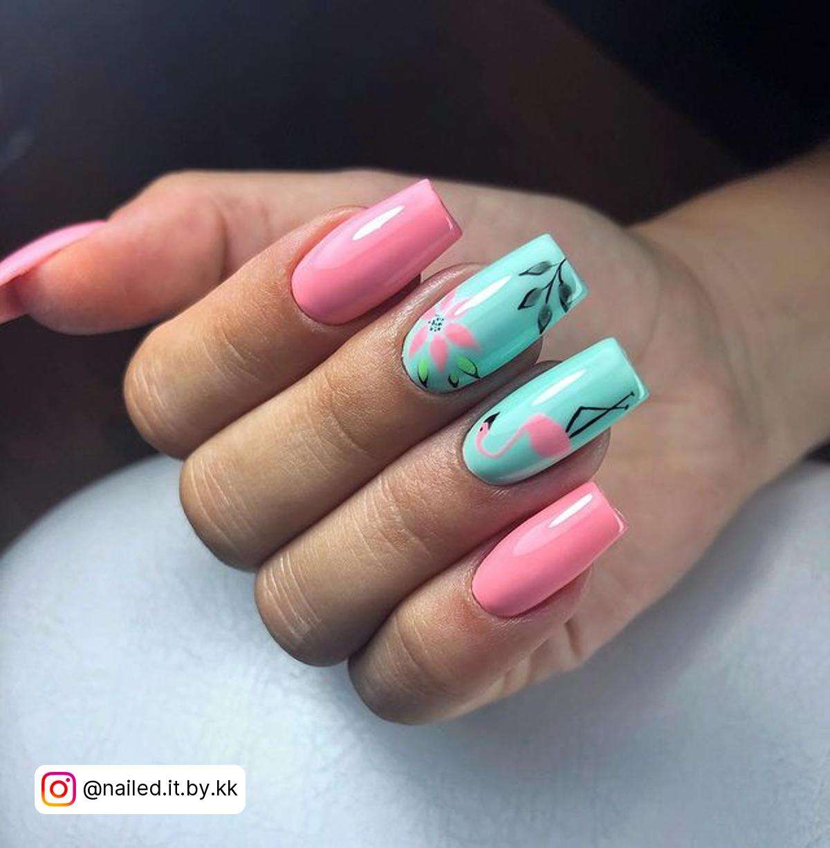 Flamingo Nail Designs