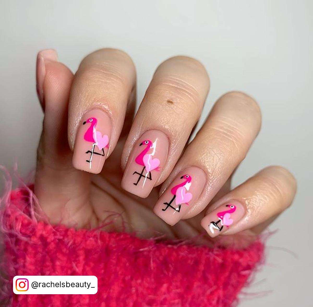 Flamingo On Nails