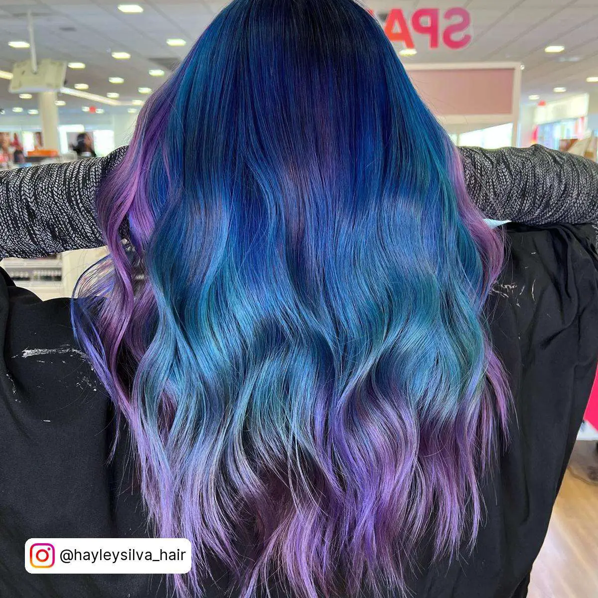 Galaxy Blue And Purple Hair
