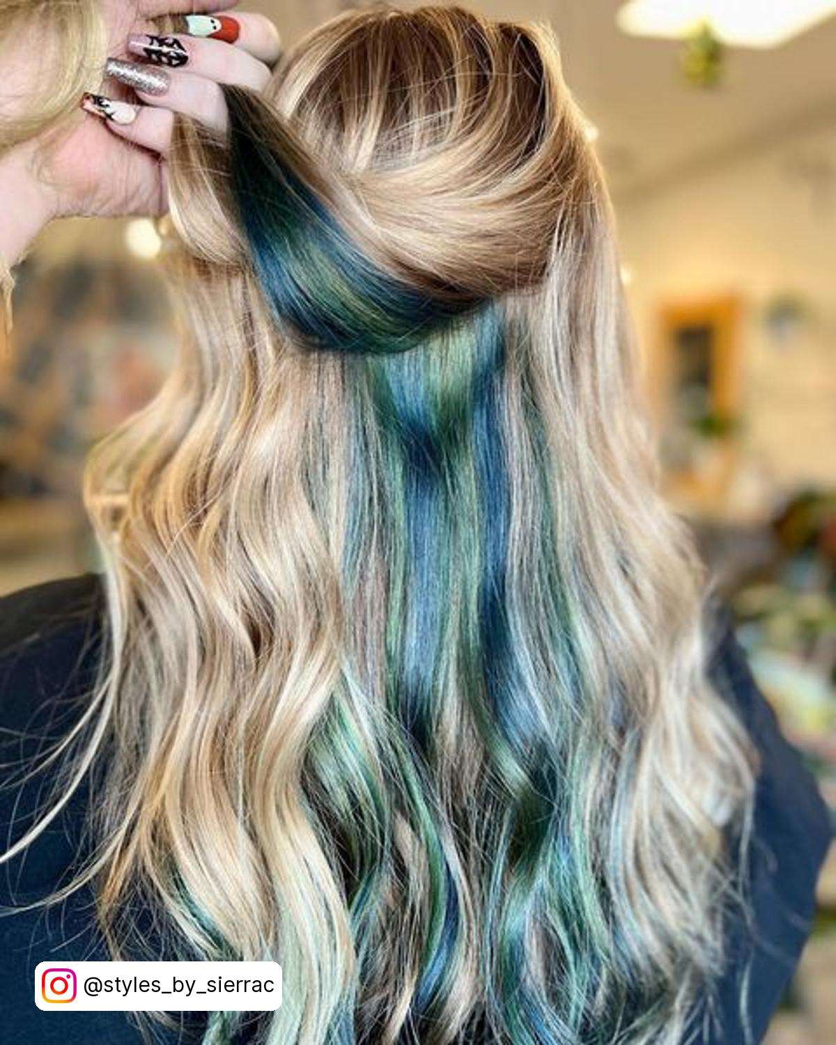 Green N Blue Hair