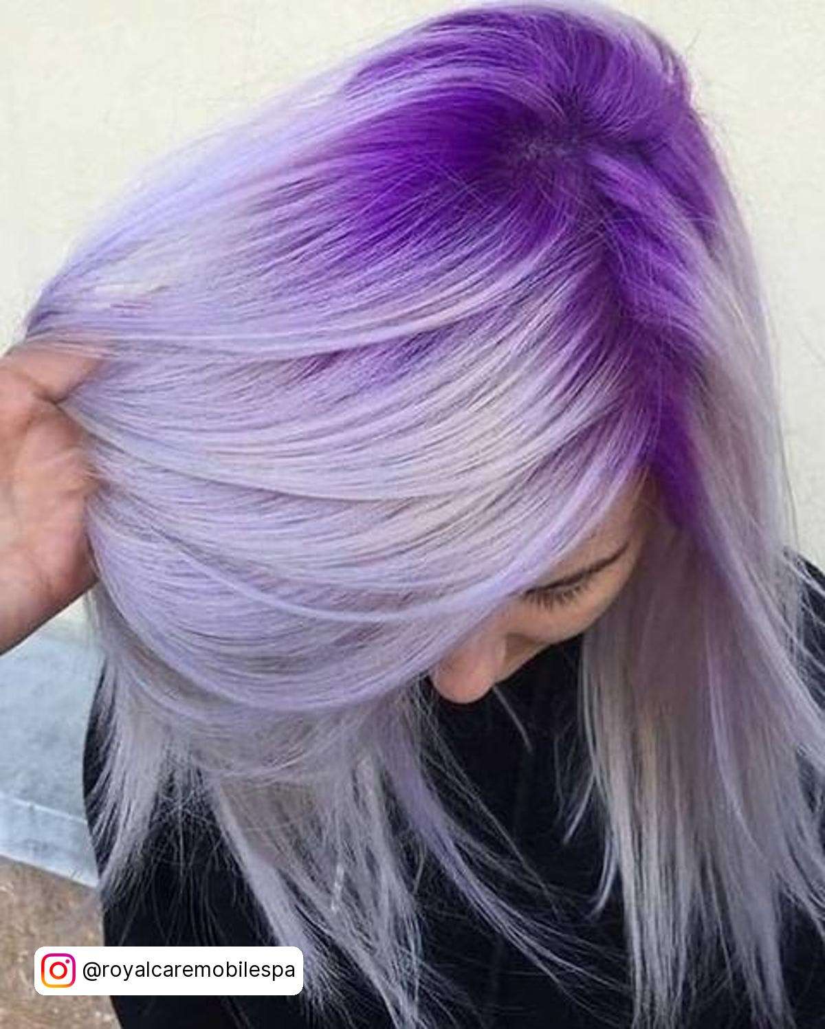 Hair Color Silver Purple