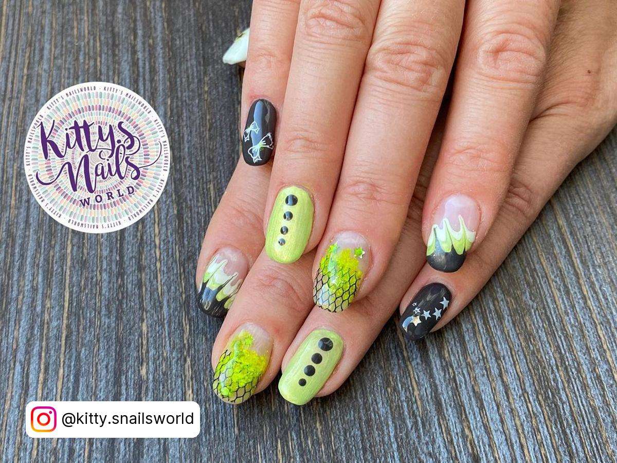 Lime Green Nails Design