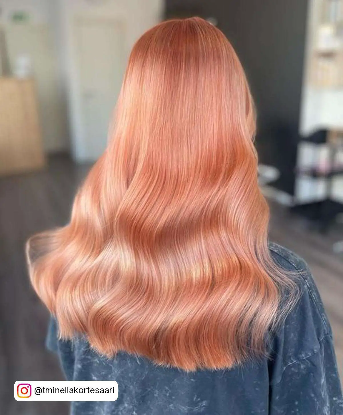 Long Rose Gold Hair