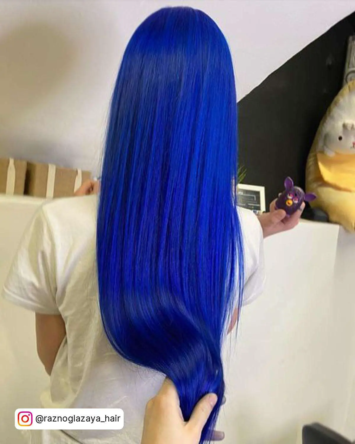 Long Royal Blue Hair
