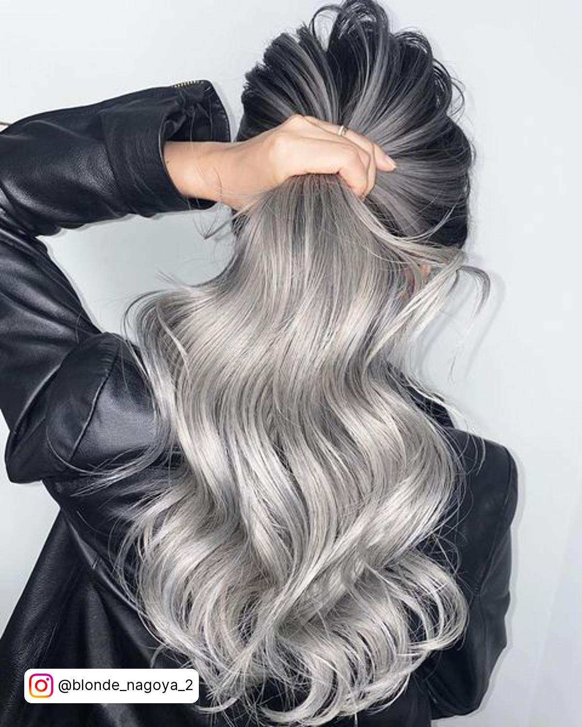 Metallic Silver Hair
