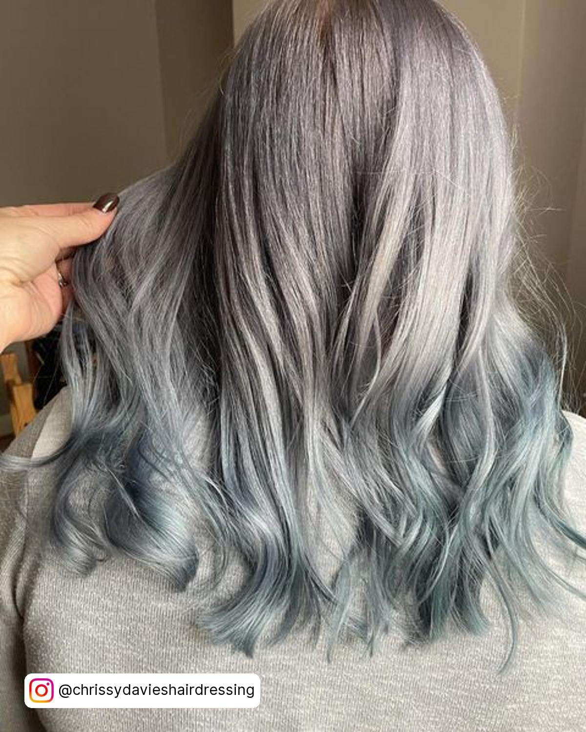 Pastel Blue Silver Hair