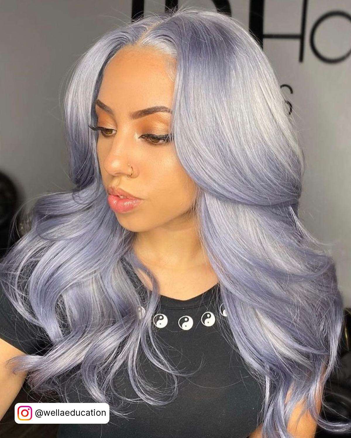 Pastel Silver Blue Hair
