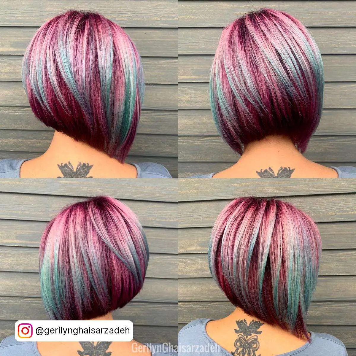 Pink And Blue Hair