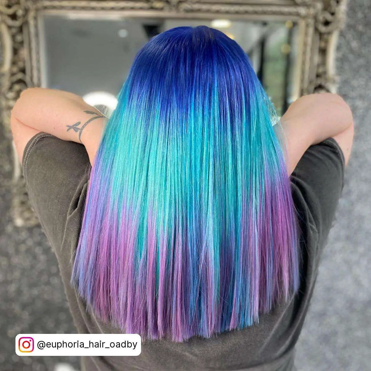 Pink Purple Blue Hair