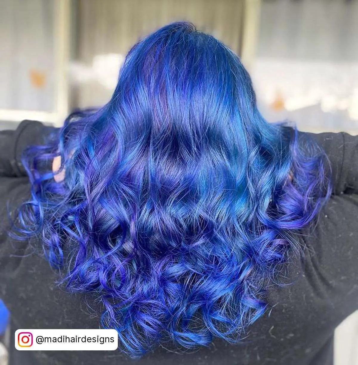 Purple And Blue Hair Dye Mixed