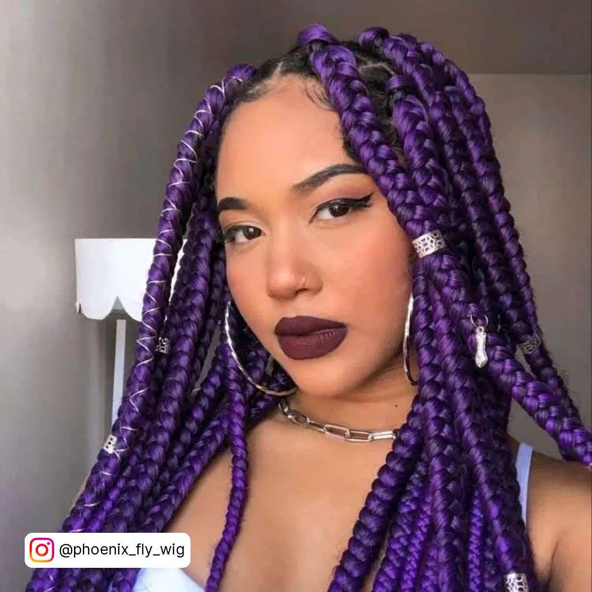Purple Braided Hairstyles