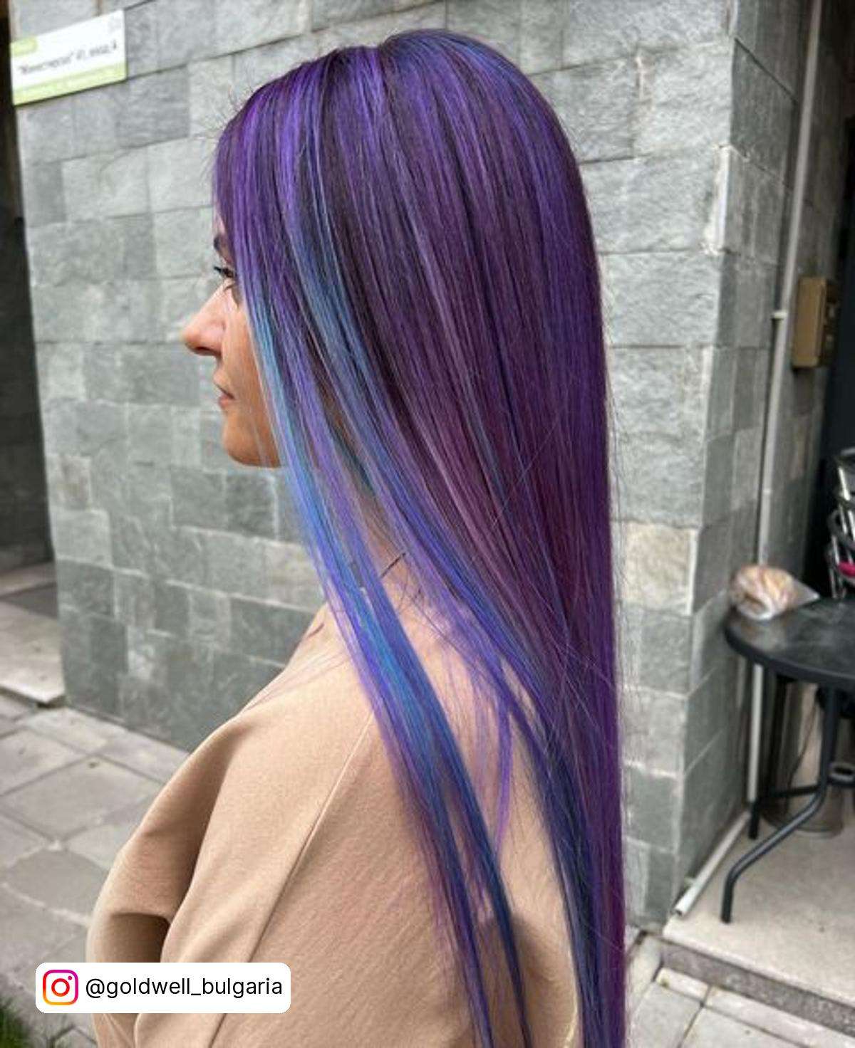Purple Hair With Blue Highlights