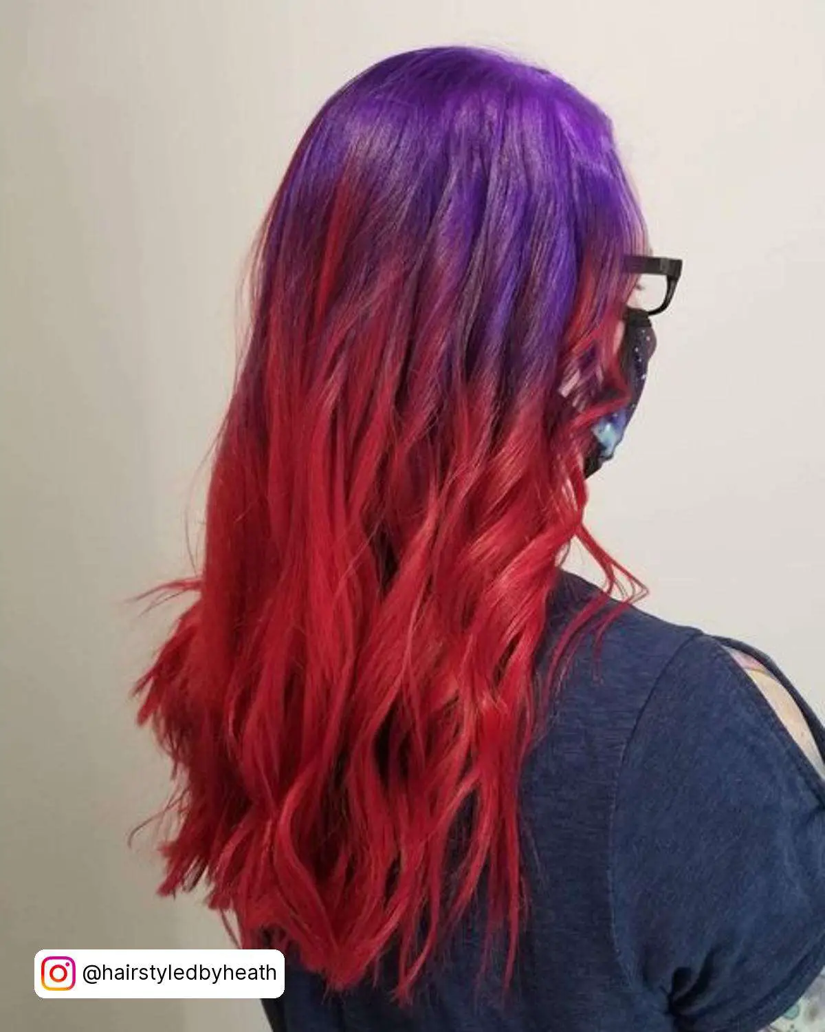 Purple To Red Hair