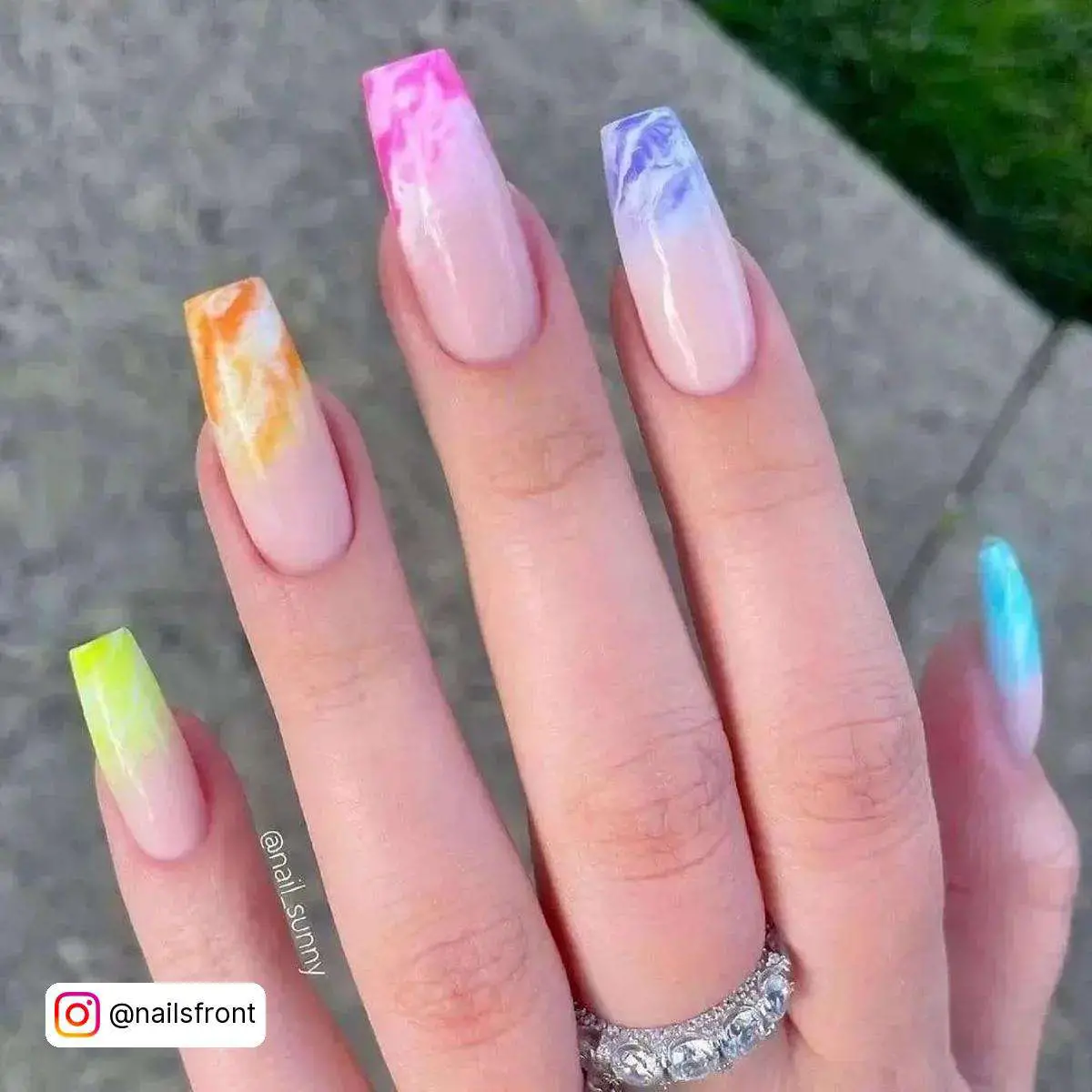 Rainbow Unicorn Nails