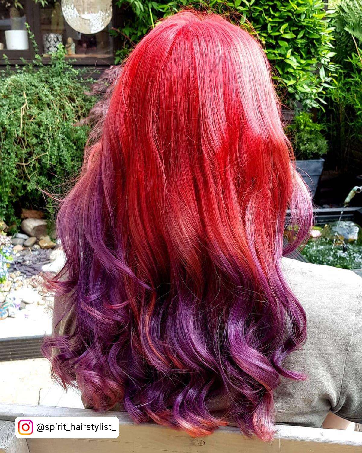 Red To Purple Hair