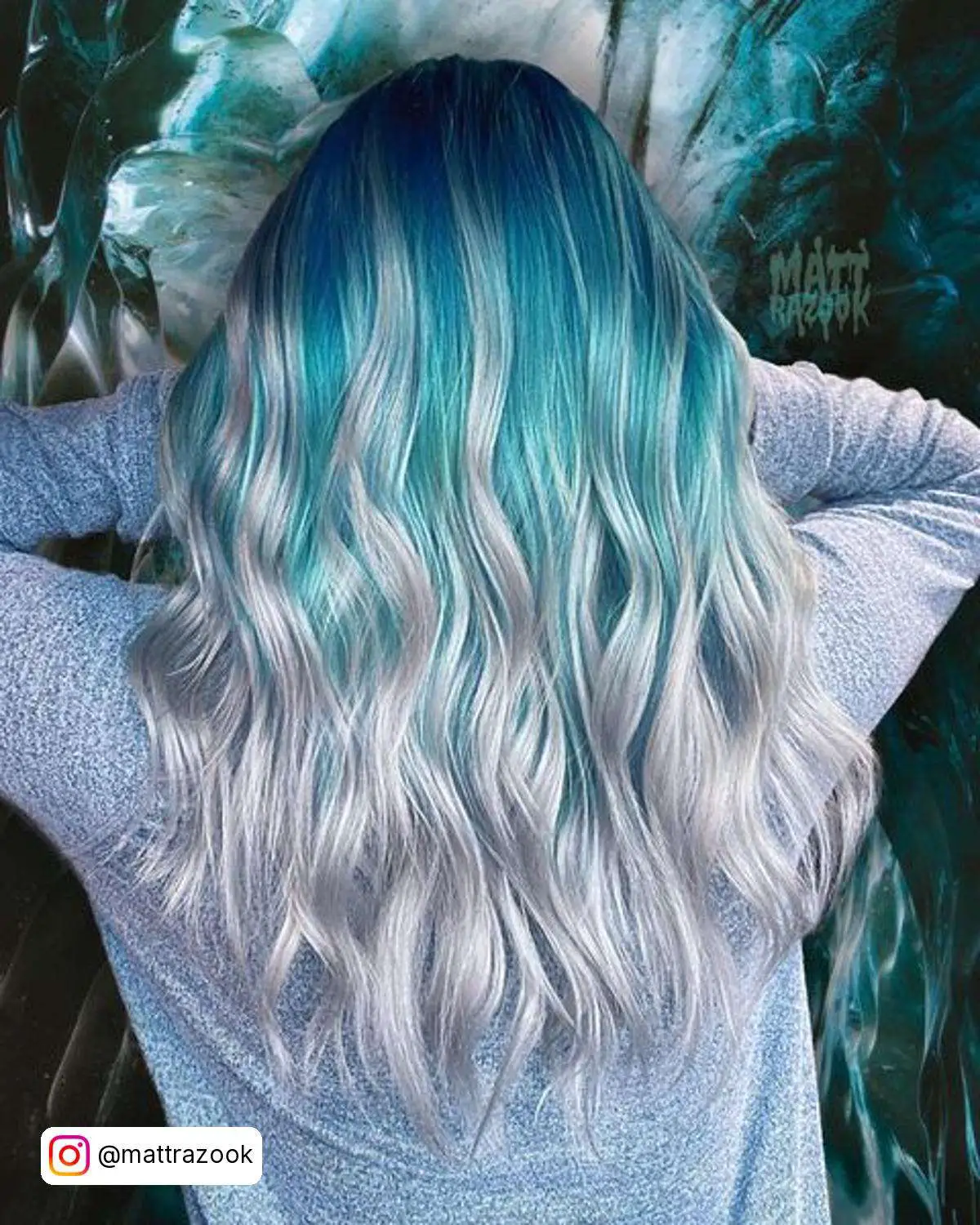Silver And Blue Hair