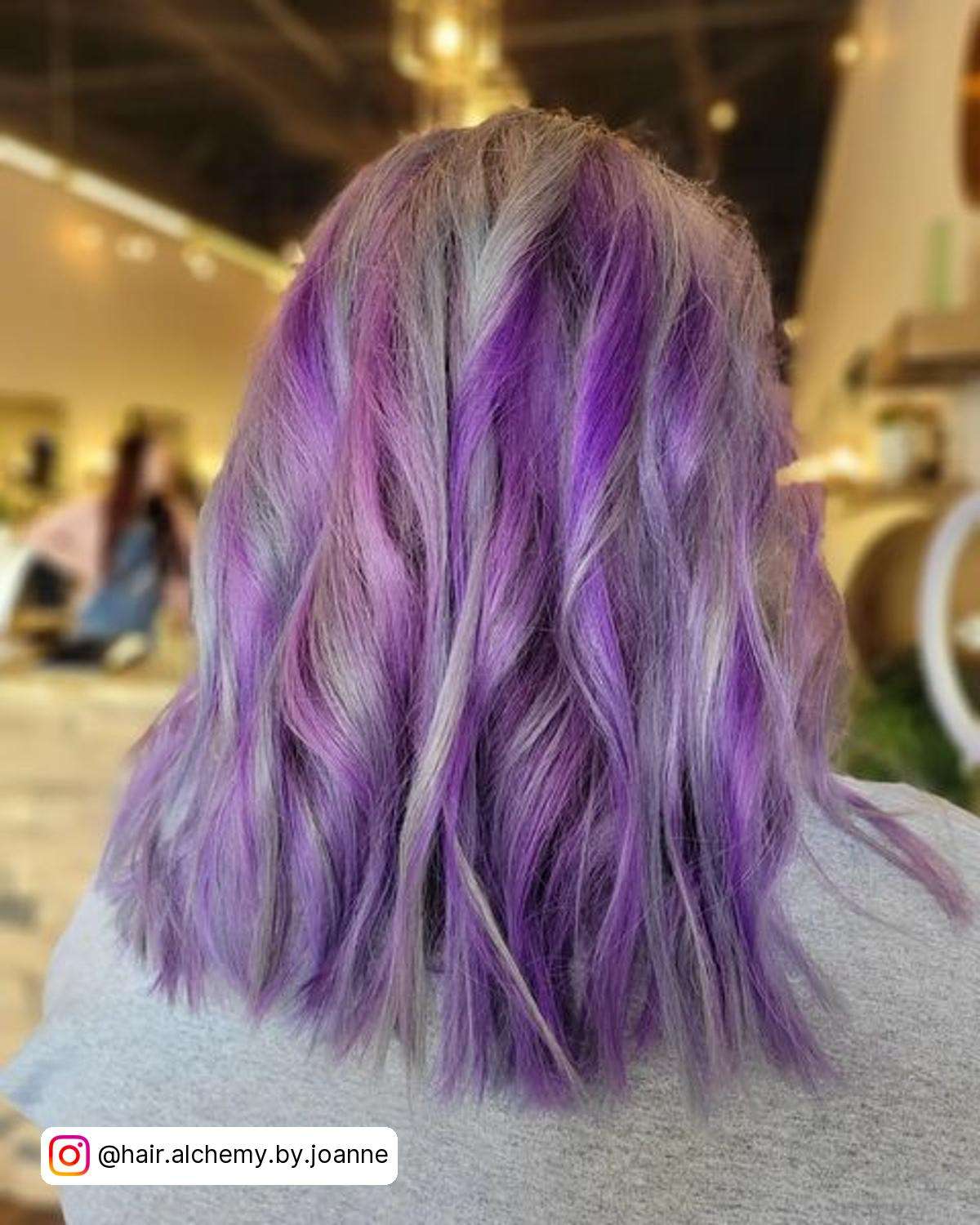 Silver Hair Purple