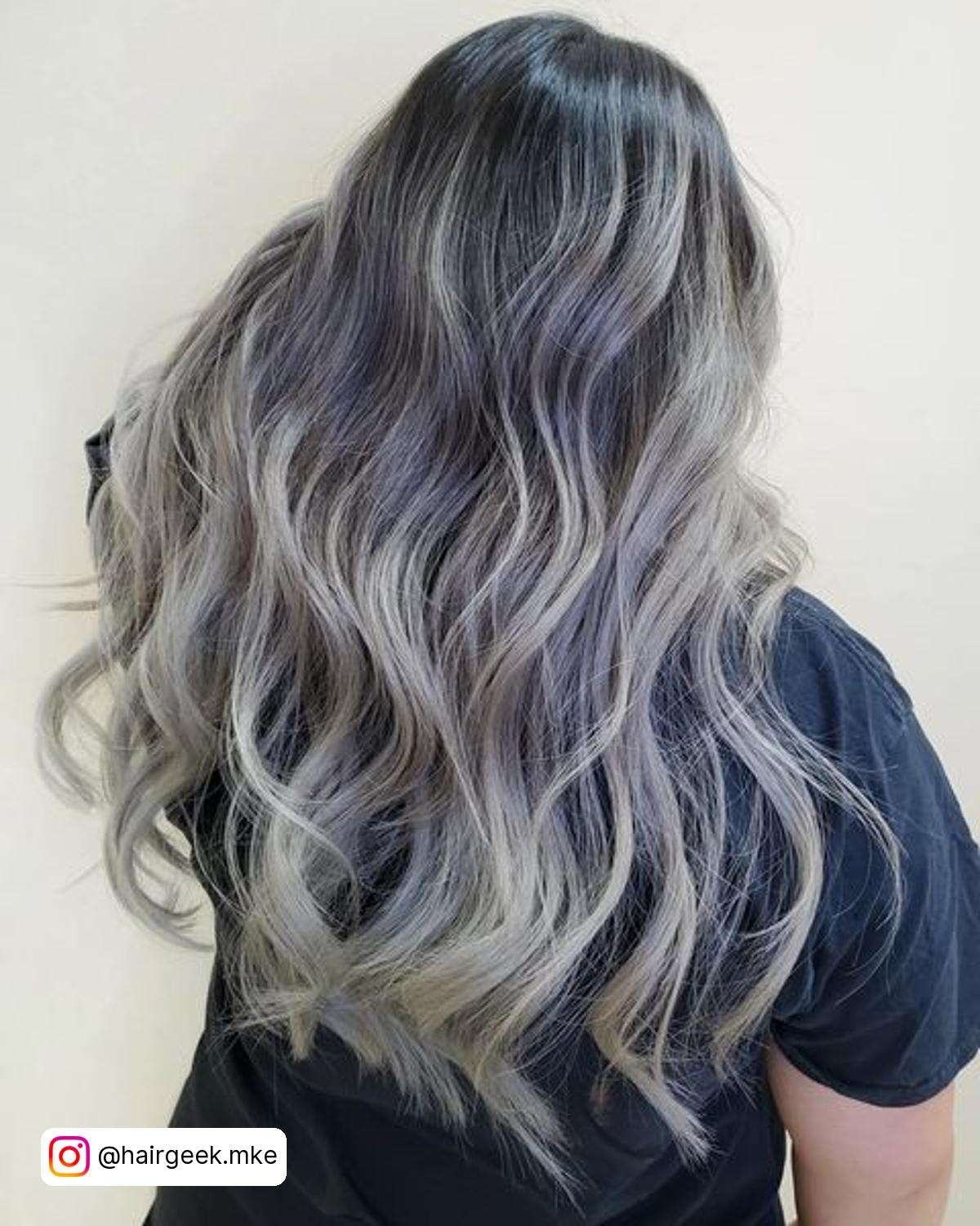 Silver Hair With Shadow Root