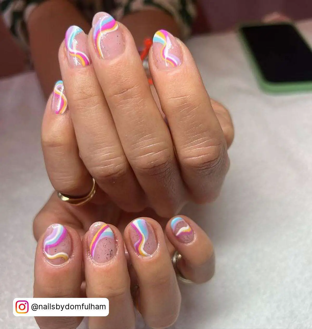 Unicorn Rainbow Nails