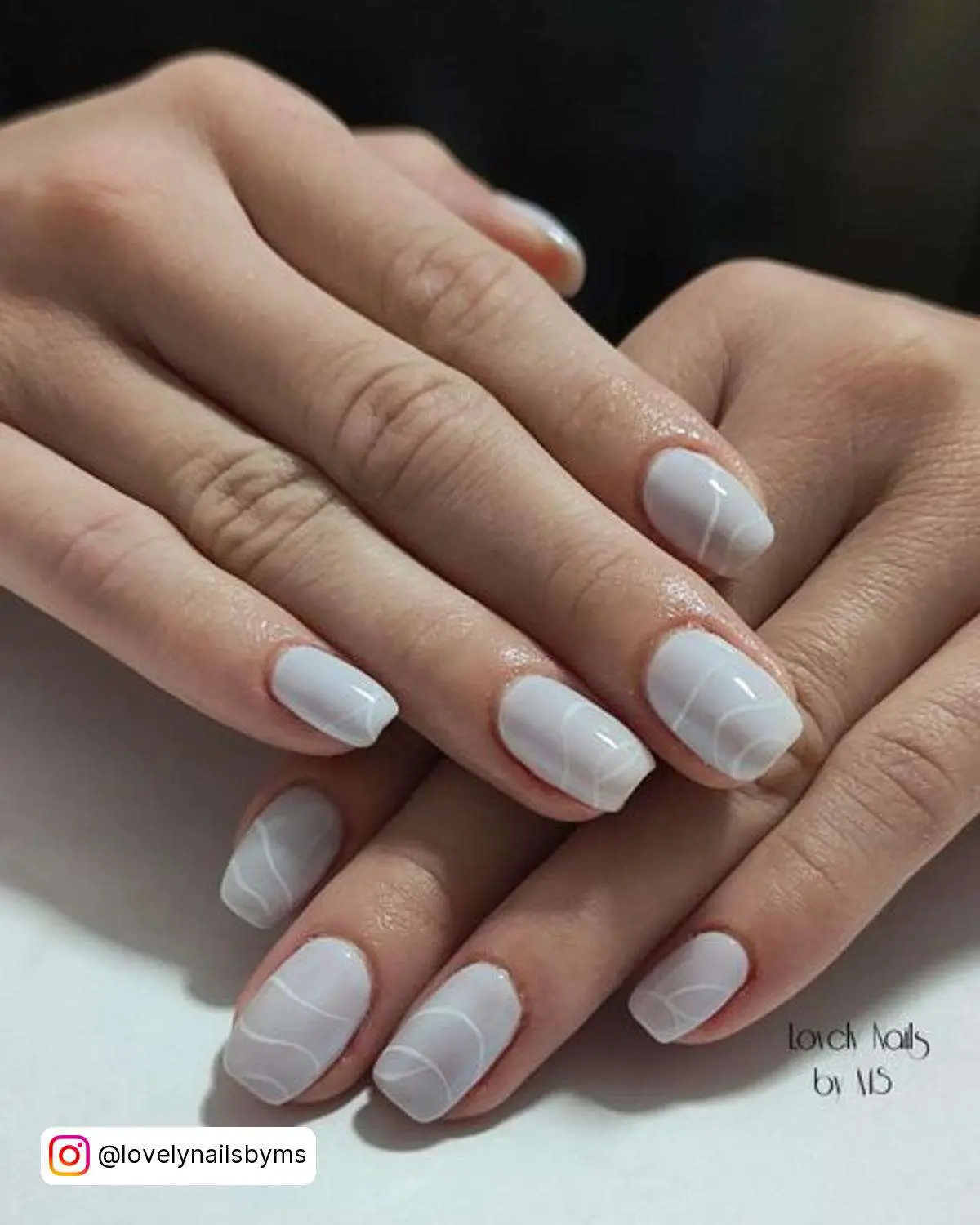 White Winter Nails