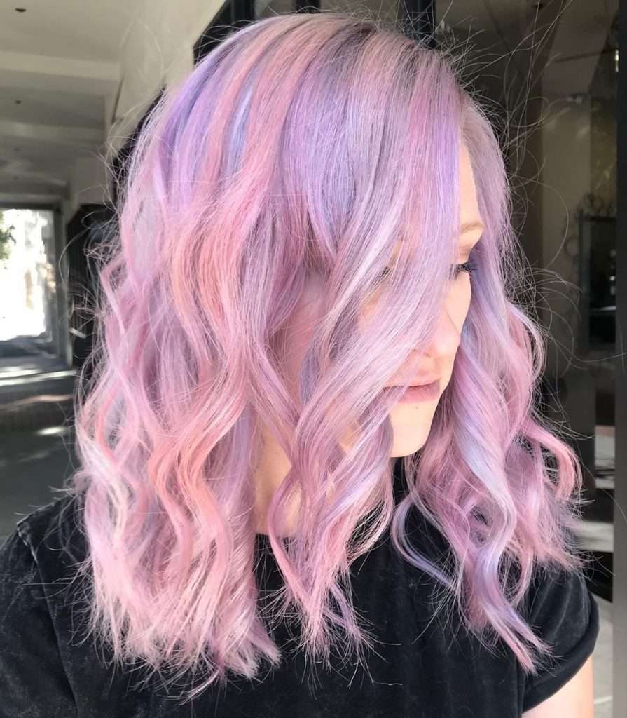 Blonde Pink And Purple Hair Color Looks