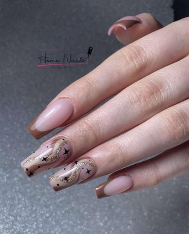 21 Beautiful Brown French Tip Nails For 2023