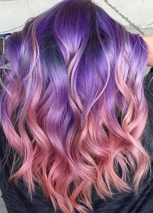 Stunning Pink Hair To Purple Blend