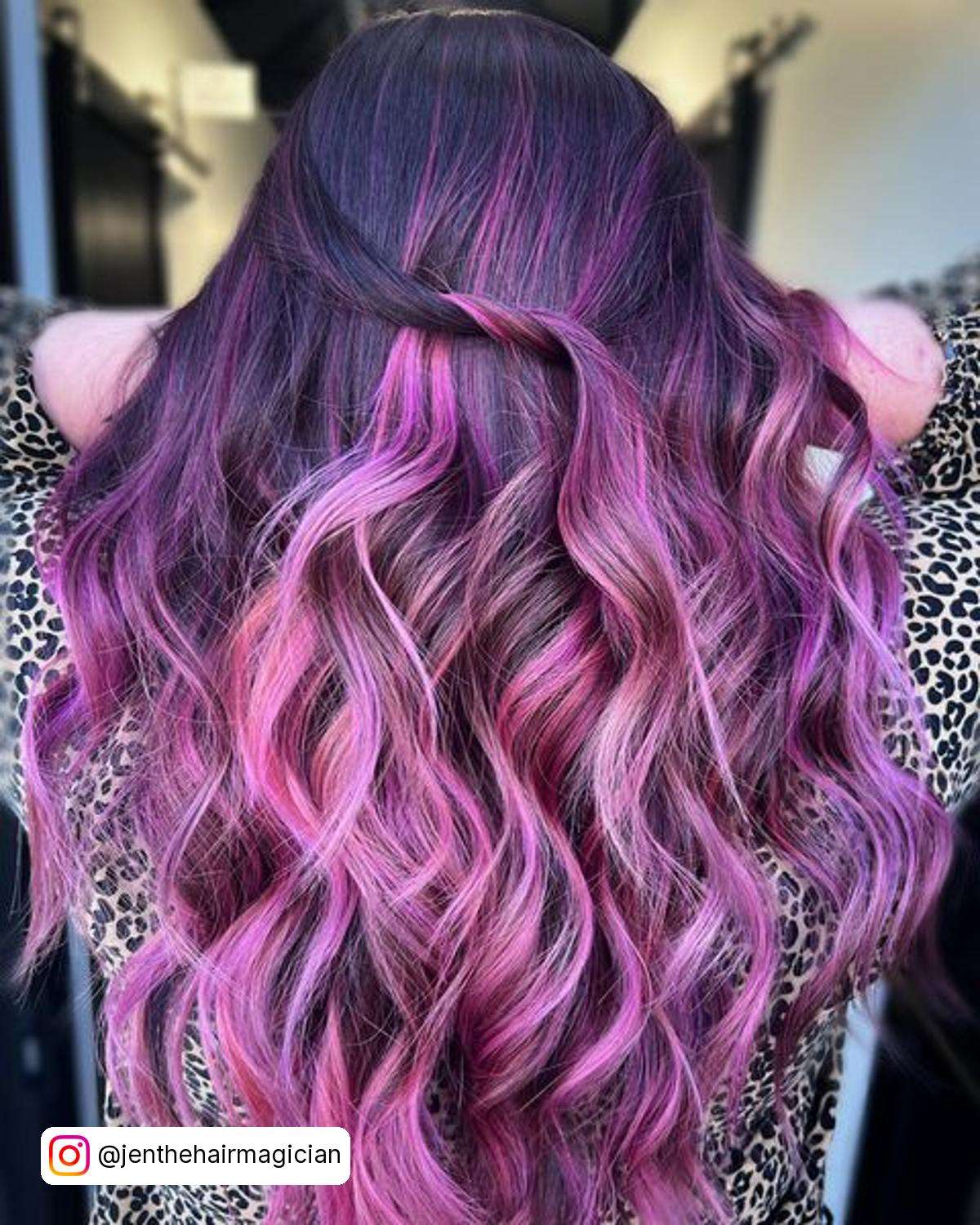 Black Pink Ombre Hair