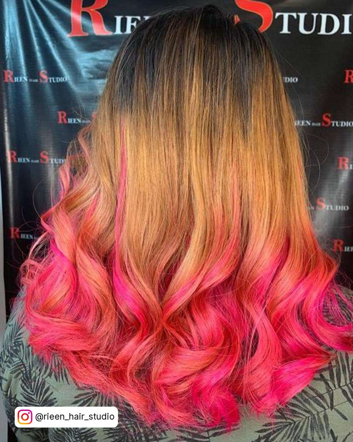 Blonde To Pink Ombre Hair