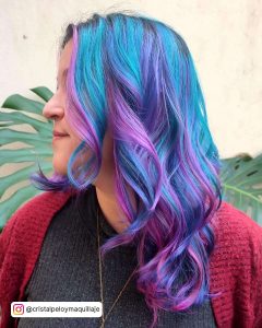 Bright Blue And Lilac My Little Pony Hair