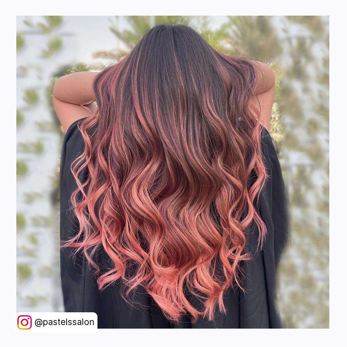 Brown Hair To Pink Ombre