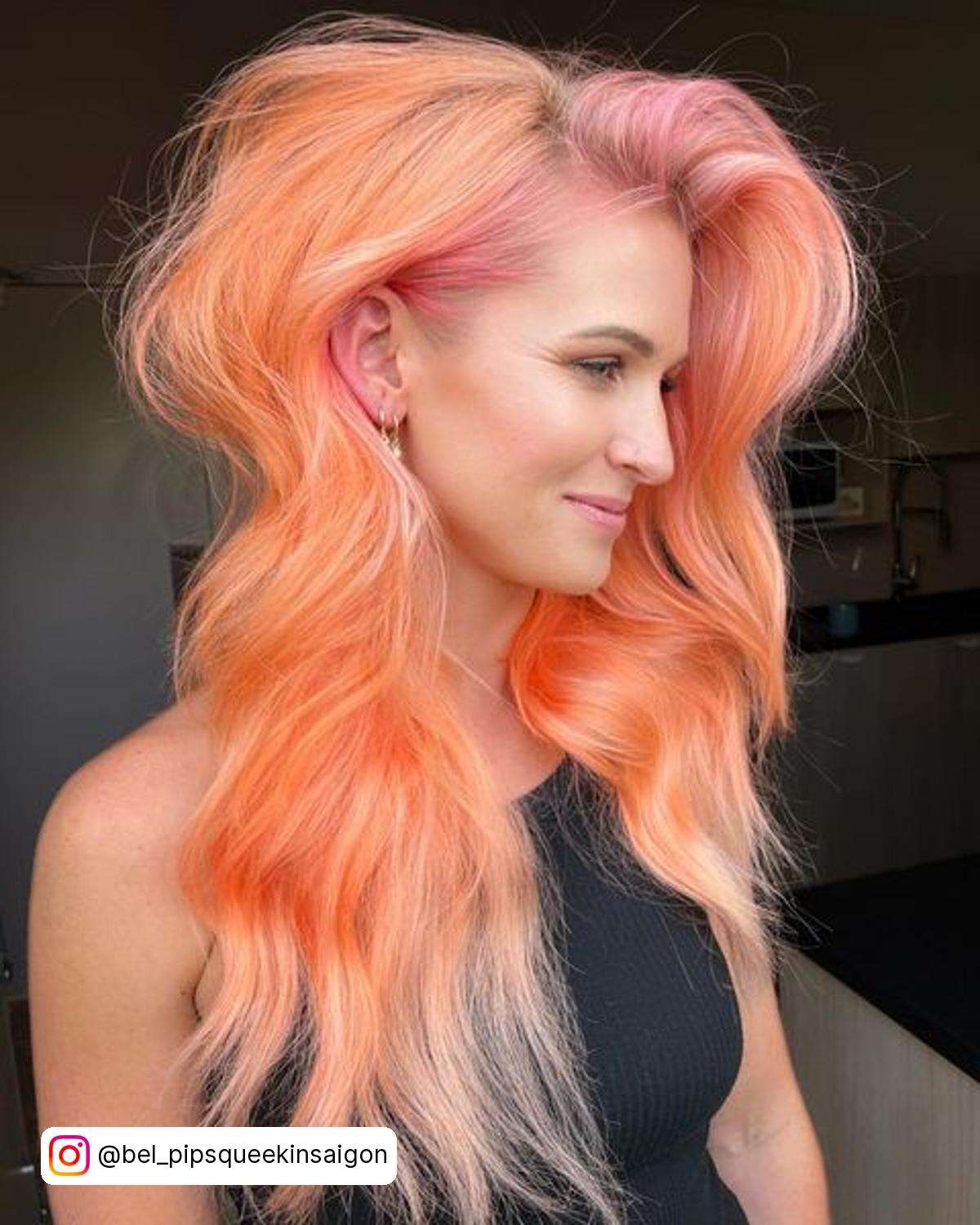 Coral And Pink Hair