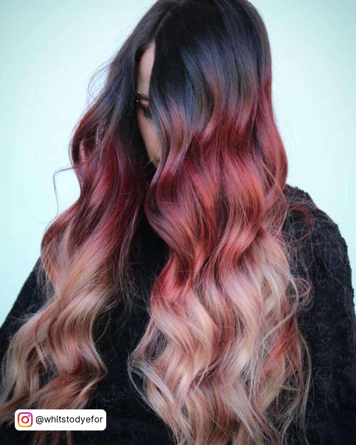 Dark Brown To Pink Ombre Hair