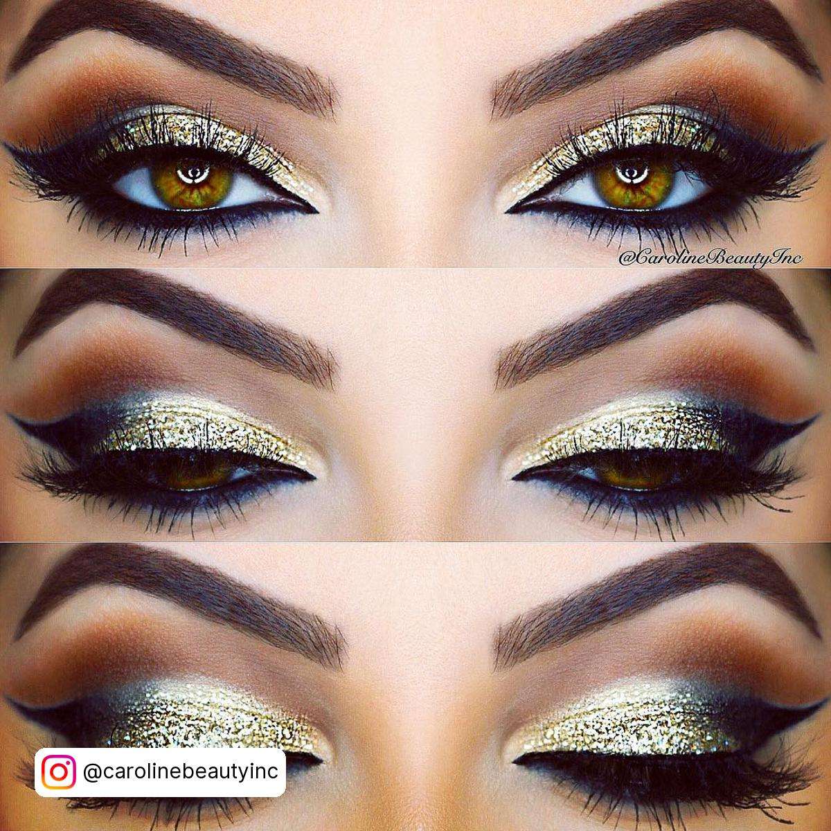 Gold Makeup For Brown Eyes