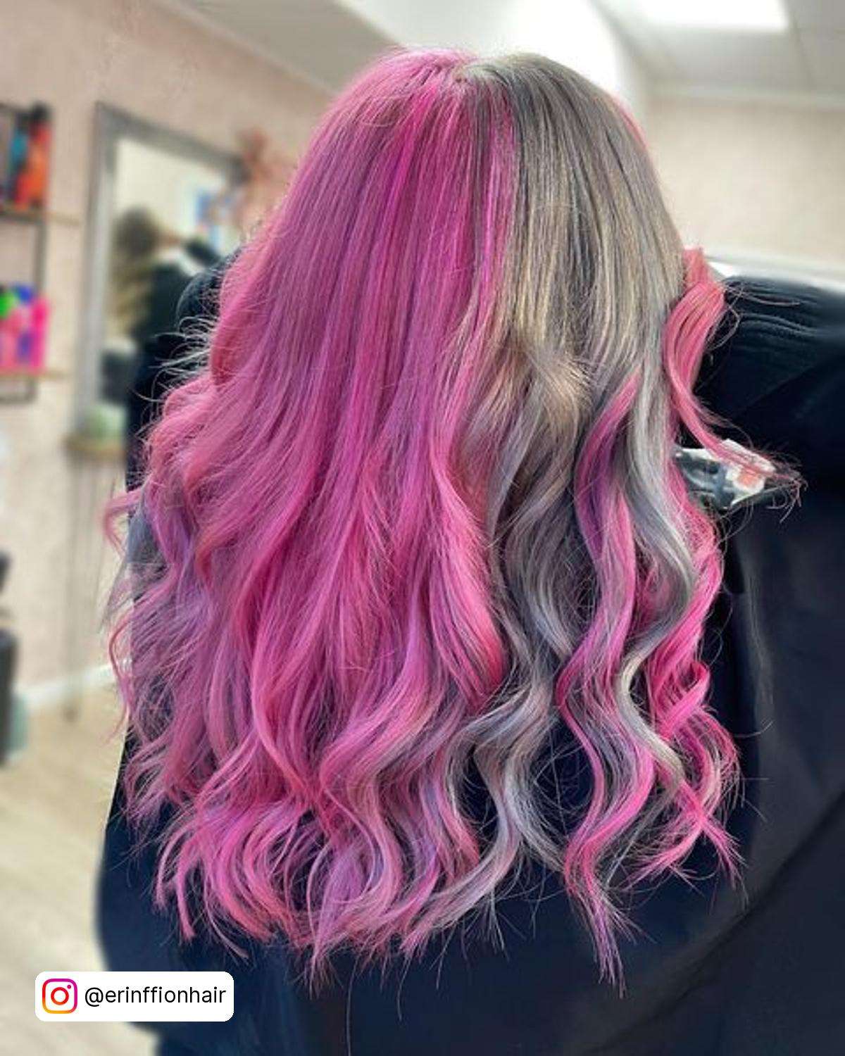 Grey And Pink Hair