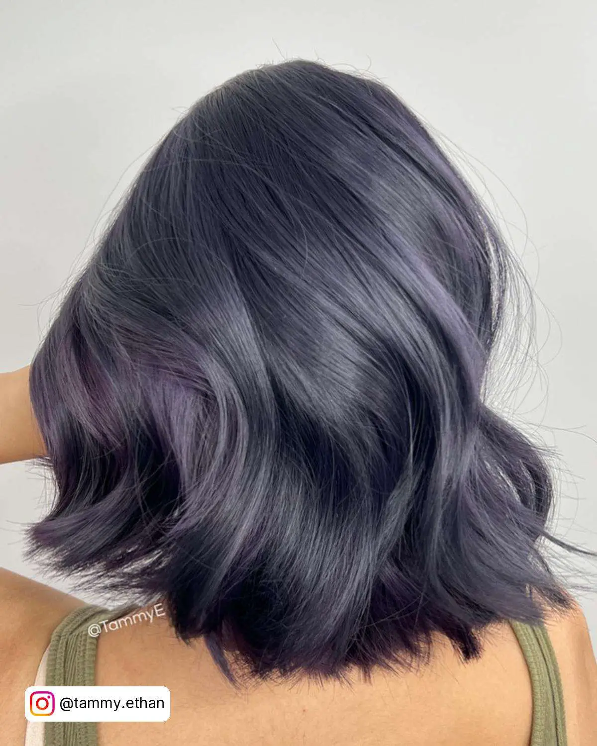 Grey Hair With Purple Highlights