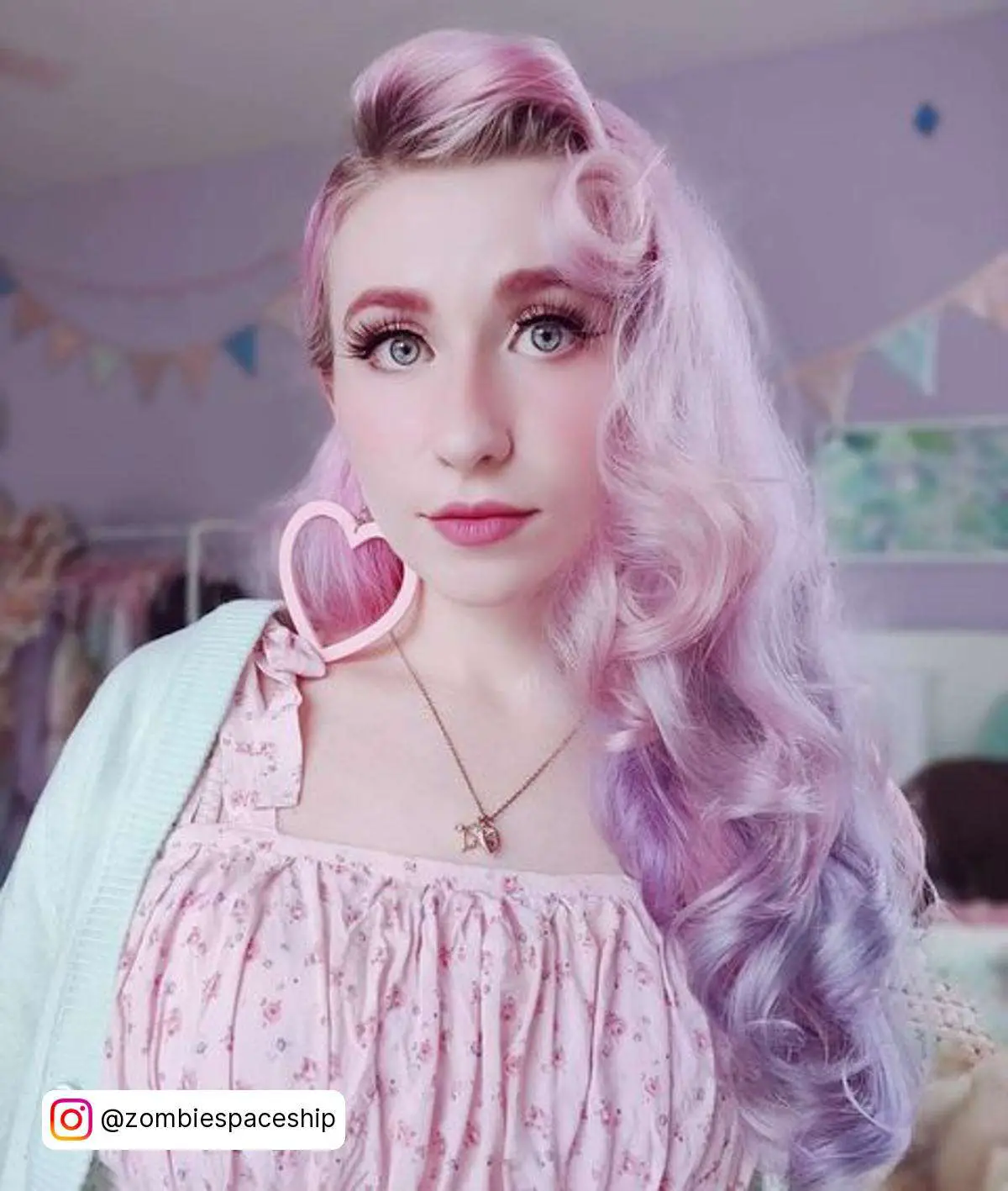 Pastel Pink And Purple Hair