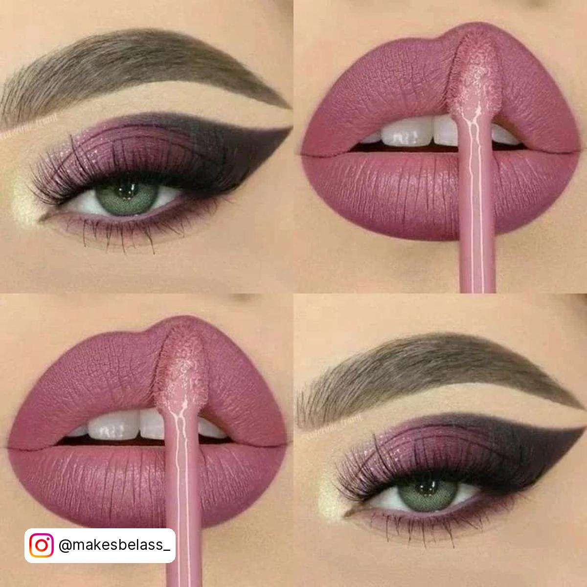 Pink And Black Makeup Looks