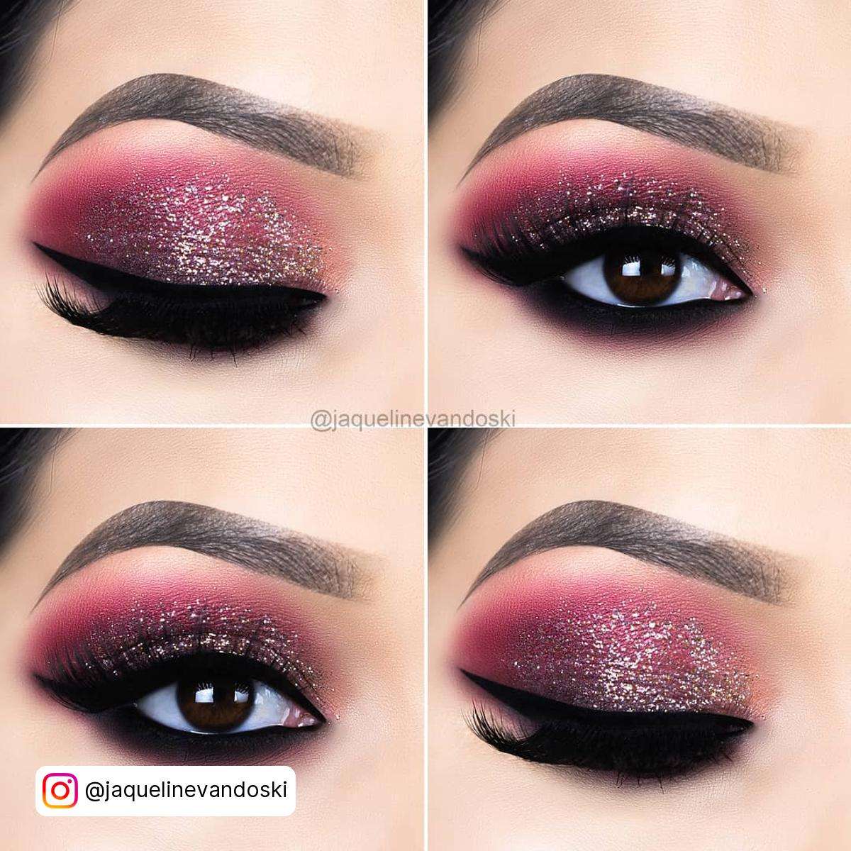 Pink And Black Makeup