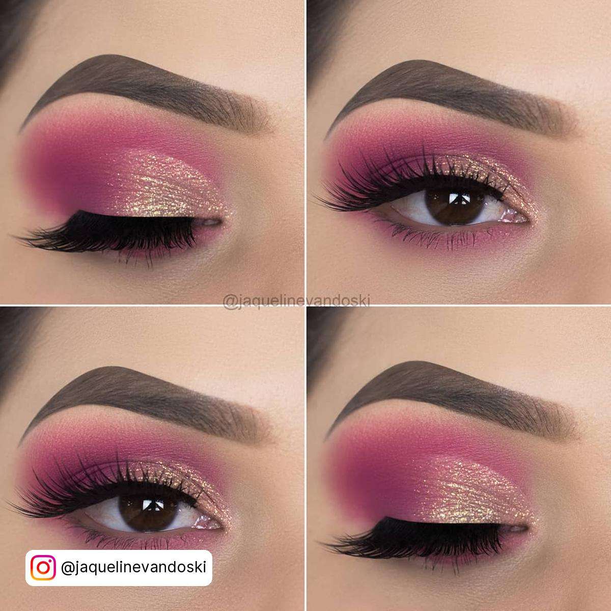 Pink And Gold Makeup Looks