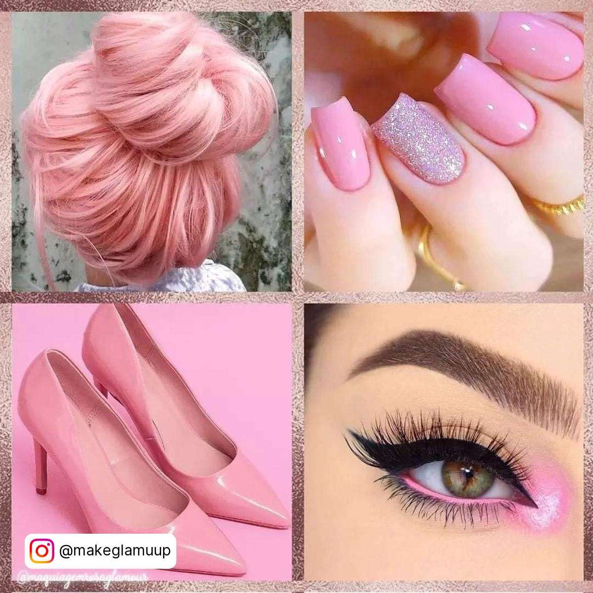 Pink Hair Makeup
