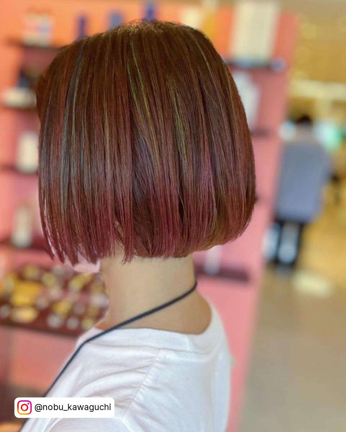 Pink Highlights In Brown Hair