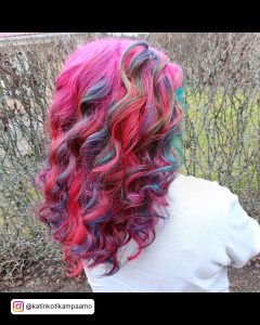 Pink My Little Pony Hair With Purple Blue And Red Highlights