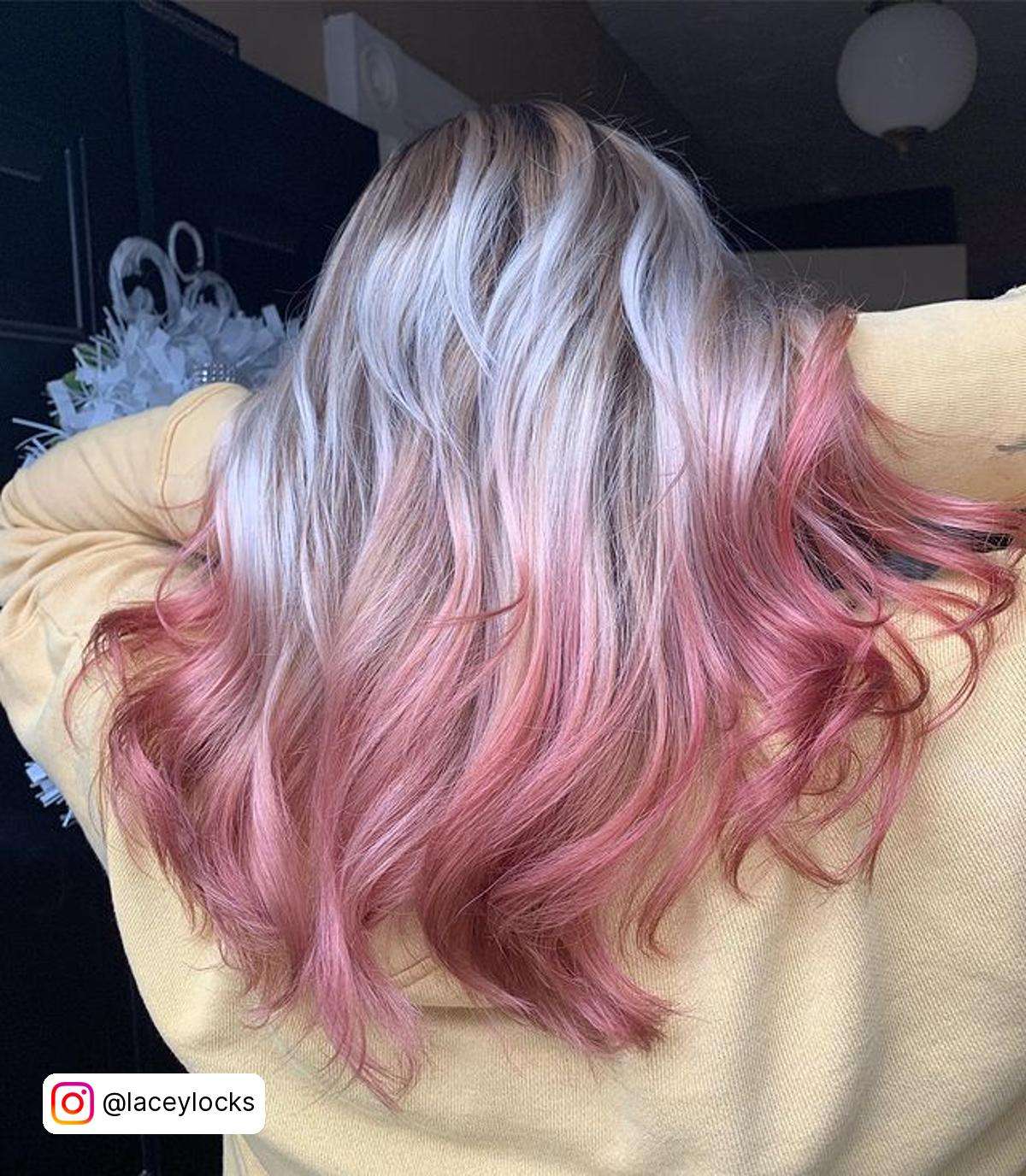 Pink Ombre Blonde Hair
