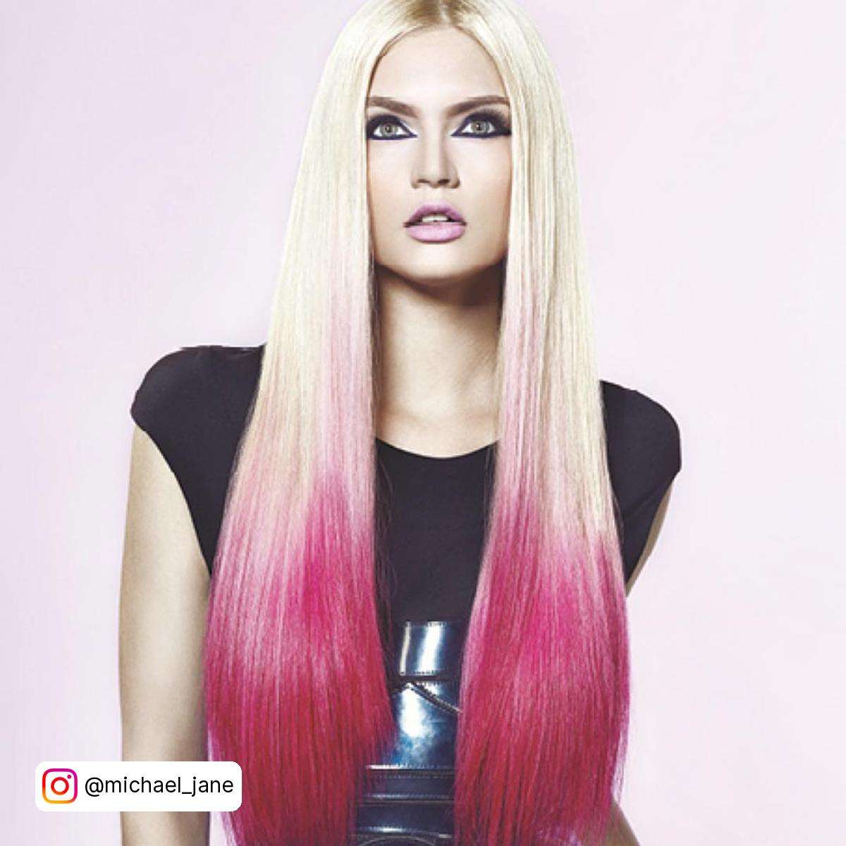 Pink Ombre Hair Blonde