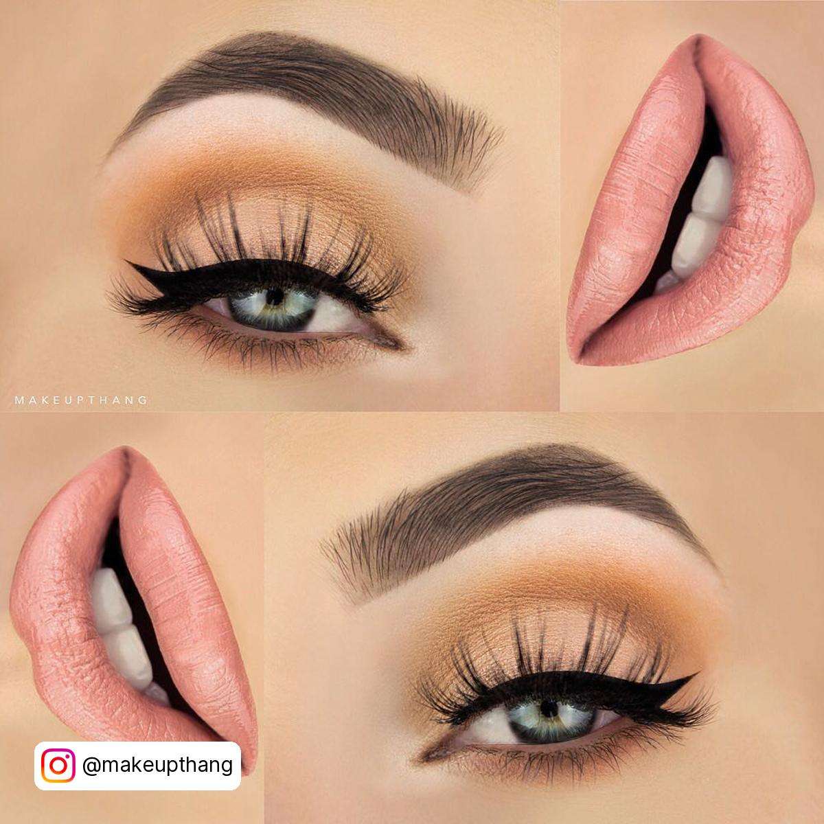 Pink Peach Eye Makeup