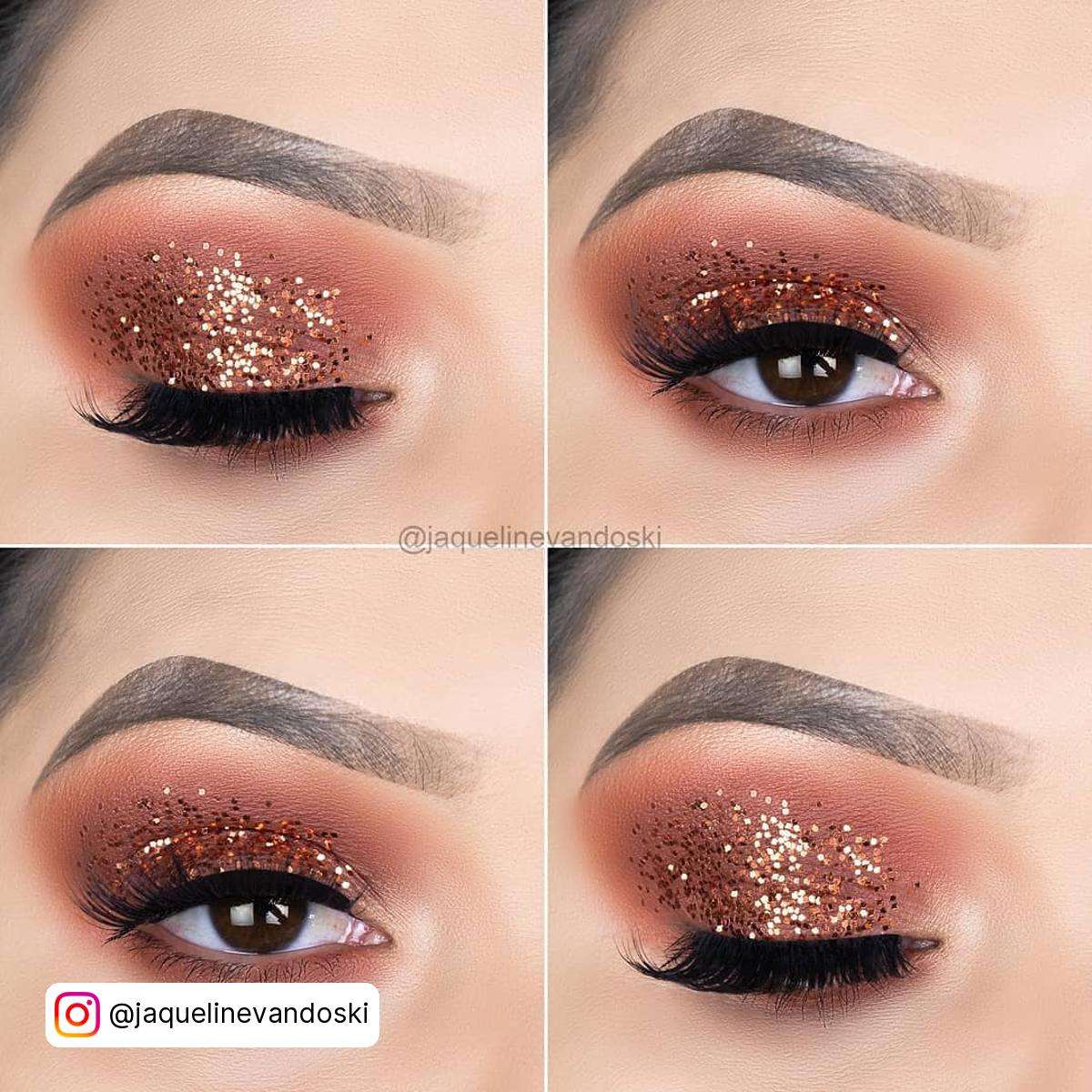 Rose Gold Pink Eye Makeup