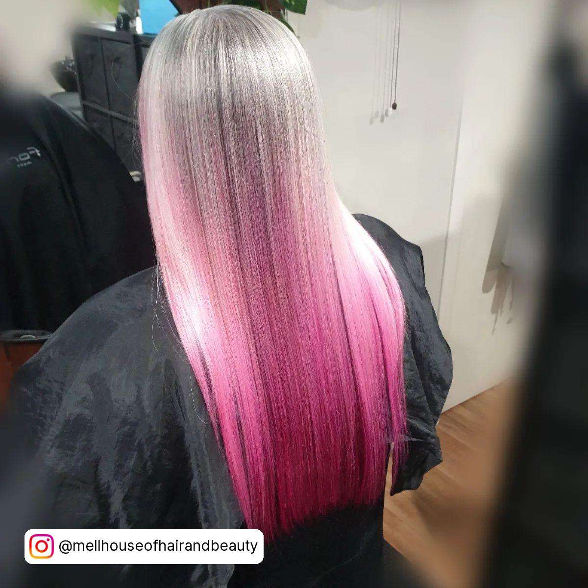 Silver And Pink Hair