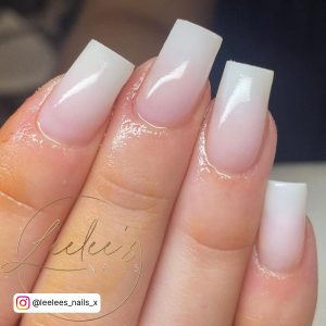 Coffin Spring Nails With Ombre Affect